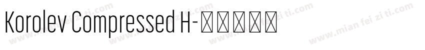 Korolev Compressed H字体转换